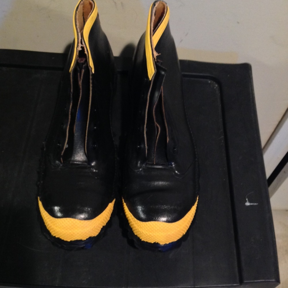 Iron Age Steel Shank Steel Toe Men's‎ Size 14 Black Yellow Work Boots Low Top